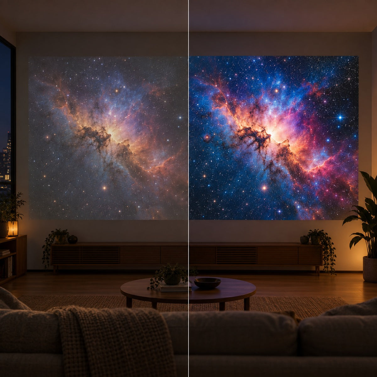 Mini projektor Projektorland Luma Pro – 400 ANSI lumenů, Full HD 1080p, automatické ostření, Android 14 a Wi-Fi 6