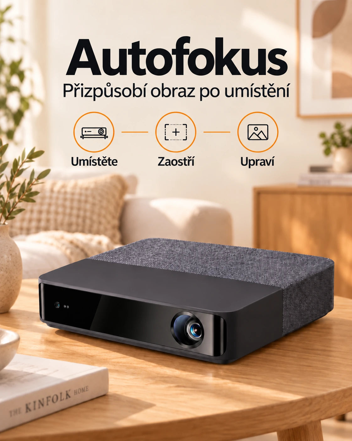 Projektorland Aura Laser – laserový projektor s podporou 4K UHD, 1100 ANSI lumenů, nativní Full HD